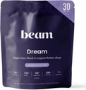 Beam Dream Sleep Powder, L-Theanine, Apigenin, Reishi ja Magneesium, kolmanda osapoole testitud looduslik uneabi ja unelisa sügavaks uneks, lõõgastumiseks ja taastumiseks, loomulik unetoetus, 30 serveerimist