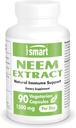 Supersmart - Neem Extract 1500mg al giorno - Azadirachta Indica Leaf Oil Extract - Neem Supplement | Non-GMO & Gluten Free - 90 capsule vegetariane
