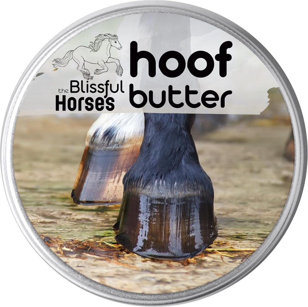 The Blissful Horses Hoof Butter All Natural Support for Your Horse's Hooves, 4-Ounce