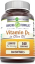 Verbazingwekkende formules Vitamine D3 in olijfolie 5000 IE Supplement 