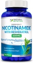 Generic Naturalna witamina Nikotynamid z Resveratrol 600mg (Witamina B-3) 120 Kapsułki Veggie Gluten Free & Non-GMO