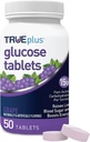 Tablete de glucoză TRUEplus®, aromă de struguri - flacon 50ct