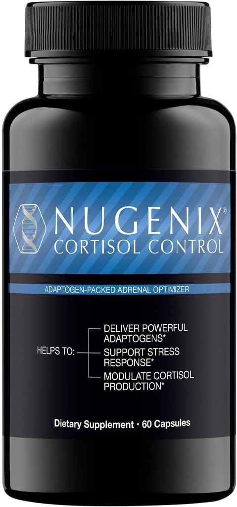 Nugenix Cortisol Control - Кортизол Менеджер і адреналін Підтримка добавки для чоловіків, 60 капсули