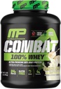 MusclePharm Combat 100% Whey Protein Powder, Banana Mjölk smak, snabb återhämtning & Muscle Få med Whey Protein Isolate, High Protein Powder för kvinnor och män, Gluten Free, 5 lb, 70 portioner