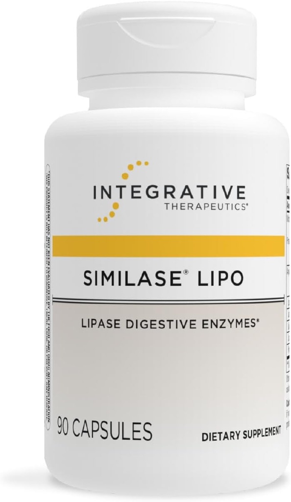 Integratívne terapie Similase Lipo - Digestion Supplement for Daily Enzyme Support* - Gastrointestinal Health & Gut Suplement - Dairy-free & Vegan - 90 Kapsule (45 Servings)