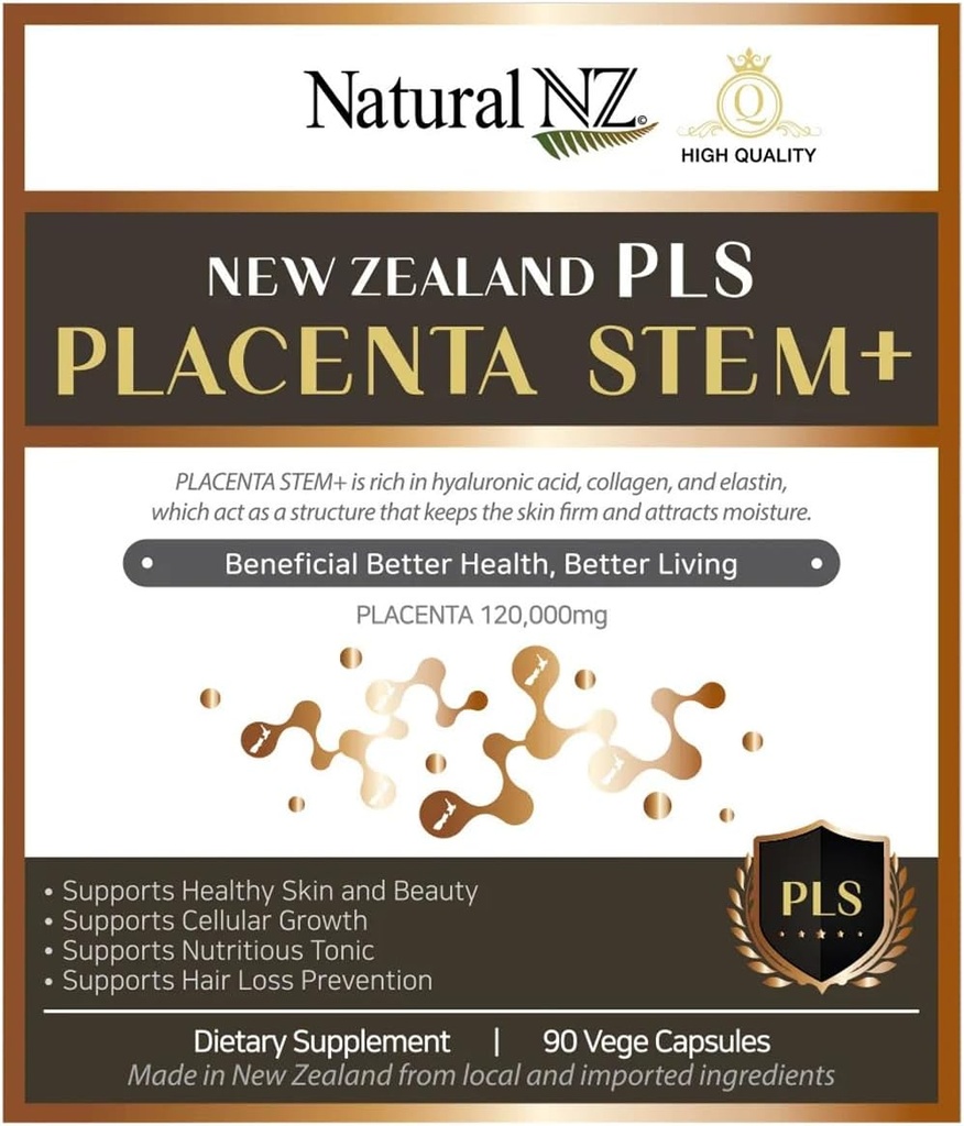 Zeelanda Berriko Placenta Stem+ 120.000mg 90 Vege kapsulak (1)