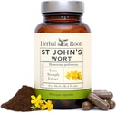 Herbal Roots St Johns Wort Capsules | mərkəzi başına 450 mg / Pure St. John's Wort No Binders və ya Doldurucular GMO / 60 Vegan Capsules
