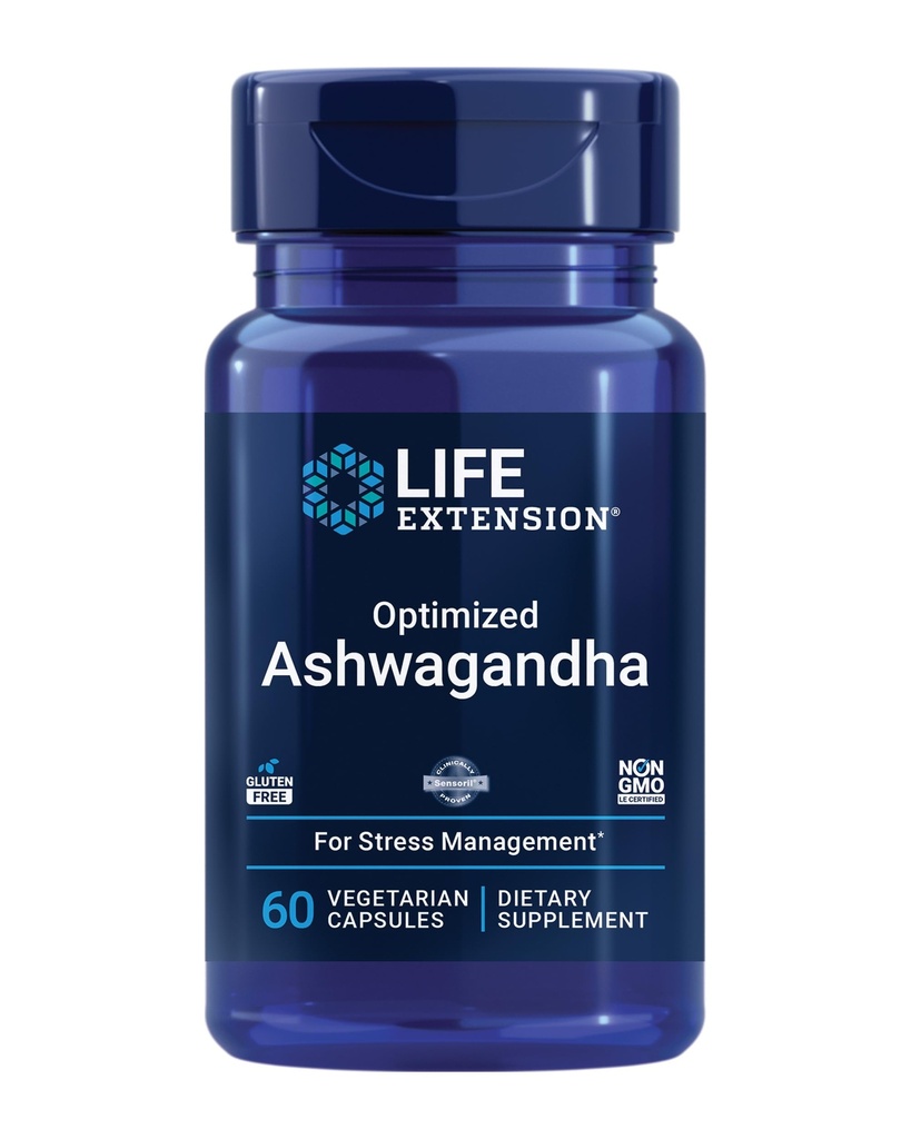 Life Extension Super Omega-3 240 Softgels & Optimized Ashwagandha 60 Capsules - Fish Oil, Stress Relief & Brain Support Supplement Bundle