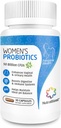 Probióticos vaxinais nutraBlast para mulleres Digestive, equilibrio íntimo, UT & Vaginal Health - 50 Billion CFU - 6 Strains, Prebióticos, Extracto de Cranberry e D Mannose - Mulleres Probióticos (30 Conde)