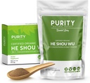 Certificado orgánico He Shou Wu - Gran bolsa de 5oz de 30:1 Concentrado-Fo-ti - extracto de foti orgánico - He Shou Wu Organic-Plus Free Bamboo Spoon
