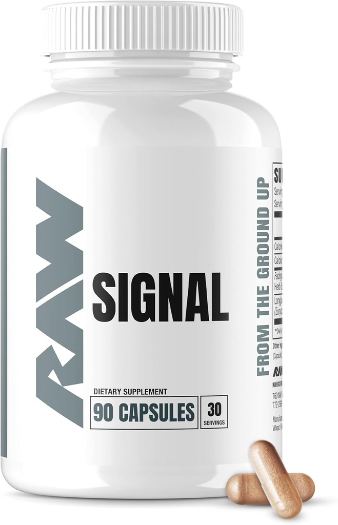 RAW Signal Fadogia Agrestis & Tongkat Ali Supplement, 90 kapsler - Tongkat Ali for menn med (Longjack Root Extract) & Fadogia Agrestis - Maksimer og forbedre mannlig ytelse