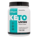 NaturesPlus KetoLiving Natural Collagen, Unflavored - 1.36 lb Tub - Ketogenic Protein Powder - Supports Immune & Gut Health, Joint Mobility & Hair, Skin & Nails - Gluten-Free, Non-GMO - 28 Servings