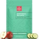 D'AO Labs equilibrio emocional - equilibrio emocional en po - Calm & Stress Relief - Effervescent Powder con Apple-Cucumber Flavor - Xiao Yao San tradicional Chinese Herbal - 30 servizos individuais