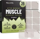 Post Workout Muscle Recovery Pedaços amb Ctaminada - 36 pedaços per a la implementació activa de l'estil de la vida, ajuda Soothe i refresca després d'omplir, Convenient i Fàcil ús dels homes i dones