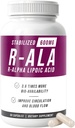 NERVE RENEW R- ALA Stabilizované R Alpha Lipoic Acid 600mg Nerve Supplement 60 Kapsle