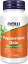 NOW Foods Suplementos, xeles de Peppermint con aceites de xenxibre e fenil, Enteric Coated, soporte dixestivo*, 90 Softgels