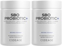 Codeage SBO Probiotics, 100 miljarder CFUs Per Serving, Multi Strain Soil Based Organisms Blend och Organic Fermented Botanical Blend, Shelf-Stable - 2 Pack