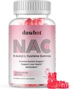 NAC Gummies 600mg, N Acetyl Cysteine supplement NAC Chewable for Antioxidants ' Immune Support, Lung & Liver Health, Natural Strawberry Flavor, 60ct