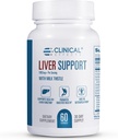 Efectes Clical: Implementació del Liver - Llet natural Thistle i Zinc suplementari - 60 Vieggie Capsules - Ajuda en Detox i Clearse The Liver - Suport en Liver Function i Salut Digest - Fet als EUA