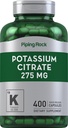 Piping Rock Potassium Citrate Supplement | 275 mg | 400 Capsules | Non-GMO, Gluten Free
