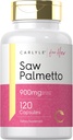 Carlyle så Palmetto for kvinner 900mg | 120 kapsler | Full Spectrum Extract Supplement | Ikke-GMO, Glutenfri Supplement | for henne