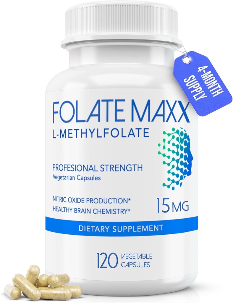 FolateMaxx L-Metylfolate 15mg, 120 Kapsule 