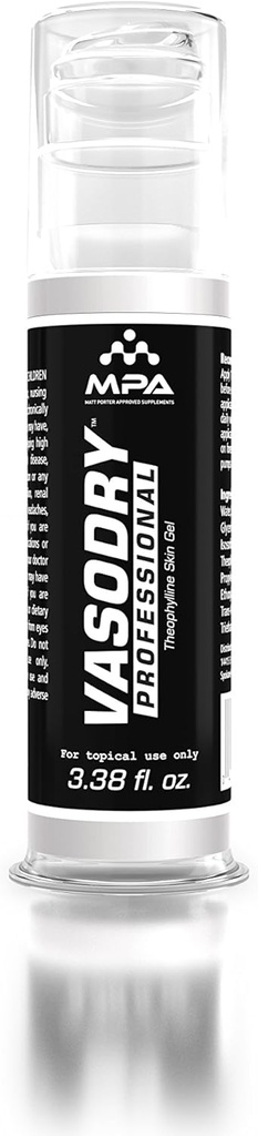 VasoDry Professional, Topická strata vody, Diuretiká, Zvýšenie potenia 3,38fl oz