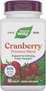 Naturens sätt Premium Blend Cranberry, Urinary Tract Health Support * Tillägg med vitamin C, 60 tabletter
