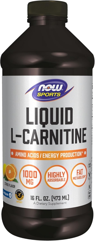 Ara menjars esportius Nutrició, L-Carnitine 1000 mg, altment Absorbable, Citrus, 16 Ounce