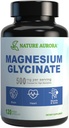 Magnesium Glycinat 500 mg kapsler - Chelated High Absorption Magnesium Bisglycinat supplement til søvn, muskel & hjerte støtte til kvinder & mænd - Pure, Gluten- fri, ikke-GMO, 120ct