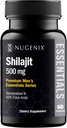 Nugenix Essentials Shilajit kapsulak Gizon eta Emakumeentzako Osagarria - 500mg, % 50 Fulvic Acids, Himalaia, 60 kapsula