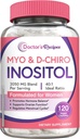 เครื่องราชอิสริยาภรณ์ของหมอ Inositol Supplement, myo-Inositol & D-ChiriInosol capsols 2050mg per servation, IESTEST40:1 Blend, Hormone ดุลยภาพสําหรับผู้หญิง, Ovarian Office & Fertitutions, 120 Caps
