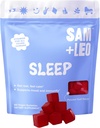 SAM + LEO Sleep - Passionflower, B6-vitamin & Melatonin Gummies for Kids & Teens - All Natural & Vegan Relaxation & Sleep Gummies for Kids - Passion Fruit Flavor - 60 / kt
