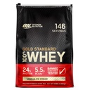 Optimum Nutrition, Gold Standard 100% Whey Protein Powder, Vanilla Ice Cream, 9.98 lb, 146 Servings