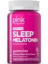PINK Melatonin Gummies 10mg | Max Potency | Mixed Berry Flavor | Vegan, Non-GMO & Gluten Free Supplement