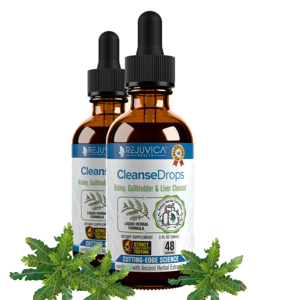 Cleanse Drops - Advanced Kidney & Gallbladder Cleanse Support Supplement - Liquid Delivery for Better Absorption - Chanca Piedra Used in ian Rainforest