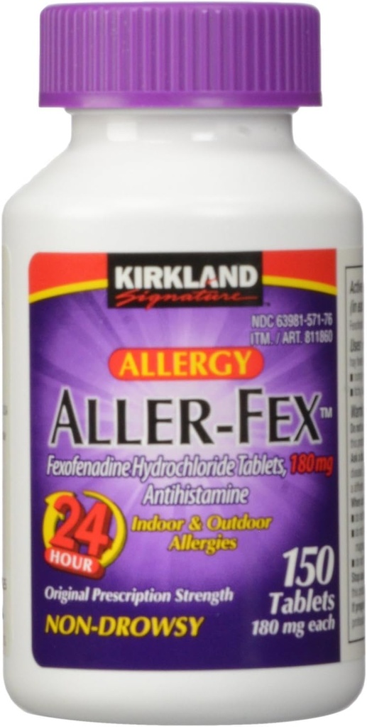 Kirkland Allekirjoitus Aller-Fex - 180 mg , 150 tabletti Kirkland-um