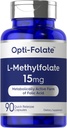 Carlyle L Methylfolate 15mg | 90 Capsule | Max Potency | Ottimizzato e Attivato | Non OGM, Gluten Free | Methyl Folate, 5-MTHF | da Opti-Folate