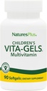 NaturesPlus Laste Vita-Gels Multivitamiin, looduslik apelsinimaitse - 90 Softgels, pakend 2 - Gluteenivaba - 180 Kokku Servings