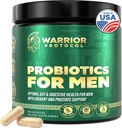Probiotics for Men with Prebiotics - Men Probiotics תוסף לבריאות העיכול, Gut Health, Immune Health, Bloating and Prostate Care - Strains Shelf Stable, Gluten & Soy חינם 60 קפסולות.