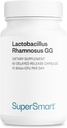 Supersmart - Lactobacillus Rhamnosus GG 10 miljarder CFU per dag (LGG Probiotic med Inulin) - Digestive & Immune Support - Vaginal Flora Health | Non-GMO & Gluten Free - 60 DR kapslar
