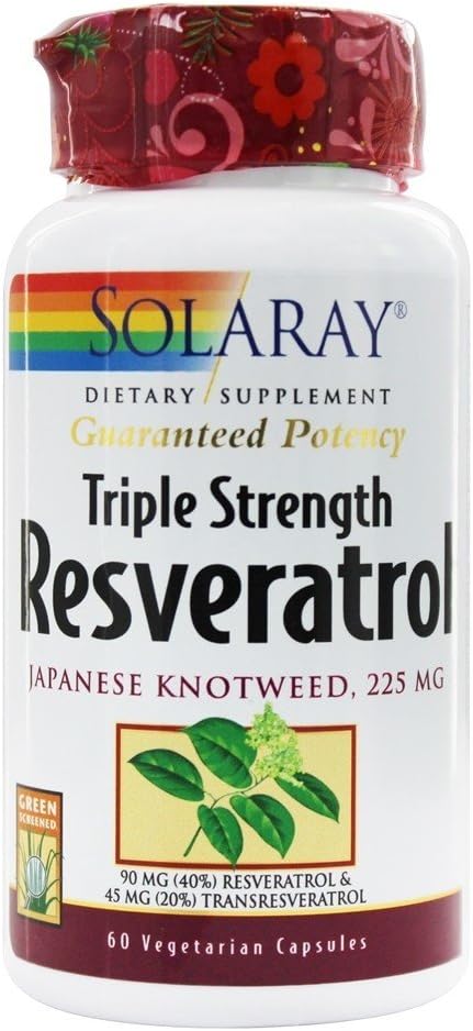 Solaray Triple Strength Resveratrol - 225 mg - 60 Veģetārās kapsulas