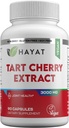 HAYAT Vitaminai Vegan Natural Tart Cherry Extract 3000 MG, 3 mėnesių tiekimo, Potent 10: 1 Ekstraktas, Visi natūralūs, Sertifikuoti Halal, 90 kapsulės,