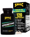SNAC Aerobitine - Stimulant Free Pre-Workout Supplement for Maximum Endurance. Nitric Oxide Booster, Improves Blood Flow, Reduces Fatigue & Thermogenic Benefits. 120 Veggie Capsules
