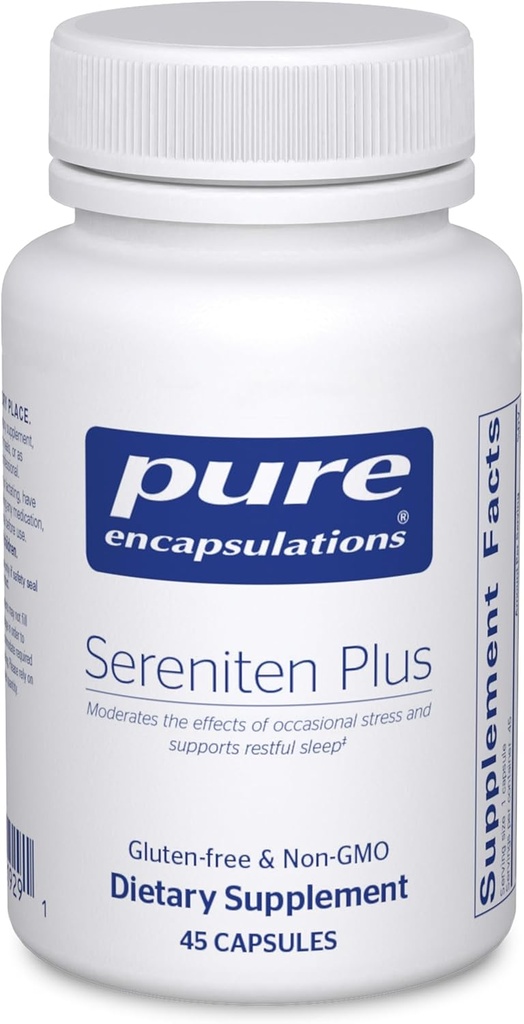Pure Encapsulations Sereniten Plus Ondersteuning voor Occasional Stress en Rustvolle Slaap* 