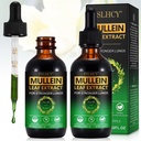 Mullein Leaf Extract Drops for Keuhkot,120ML Natural Müllein Leaf Drops Supplement Lung Cleanse varten Immuuneja ja hengitysteiden terveys tuki tupakoijille