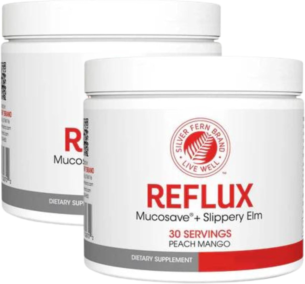 תוספת Reflux Digestive - Peach מנגו פלפור - כל Tub= 30 Scoops = 30 משרתים - תמיכה Mucosal בבעיות Acid - עם Mucosave FG ו Sly Elm Bark (2 Tubs)