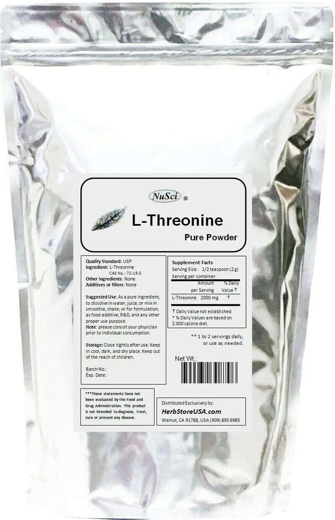 L-Threonine Powder Pure (100 gramos)
