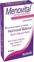 HealthAid Menovital - Twice-Daily Herbal Supplement for Hormonal Balance Support | 60 Táboas vexetarianas | Non-GMO & Gluten-Free