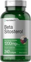 Horbäach Beta Sitosterol 1200mg | 240 Softgel Kapsler | Mega Styrke | Plante steroler kompleks | Ikke-GMO, Glutenfri Supplement